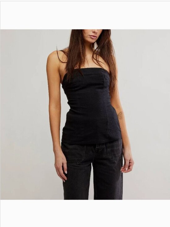 Free People Tops - FREE PEOPLE NWT Lora Tube / Black